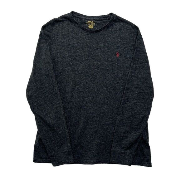 Polo Ralph Lauren Men's Heather Gray Long Sleeve Shirt - Picture 1 of 10